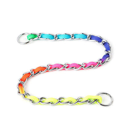 Ulysses Medium Small Dog Rainbow Dog Chain Dog Leash