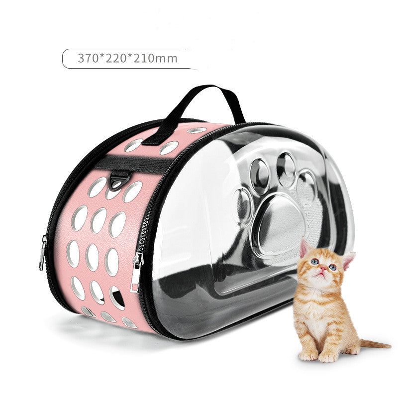 Foldable Cat Bag Breathable Portable Pet Carrier Bag Outdoor