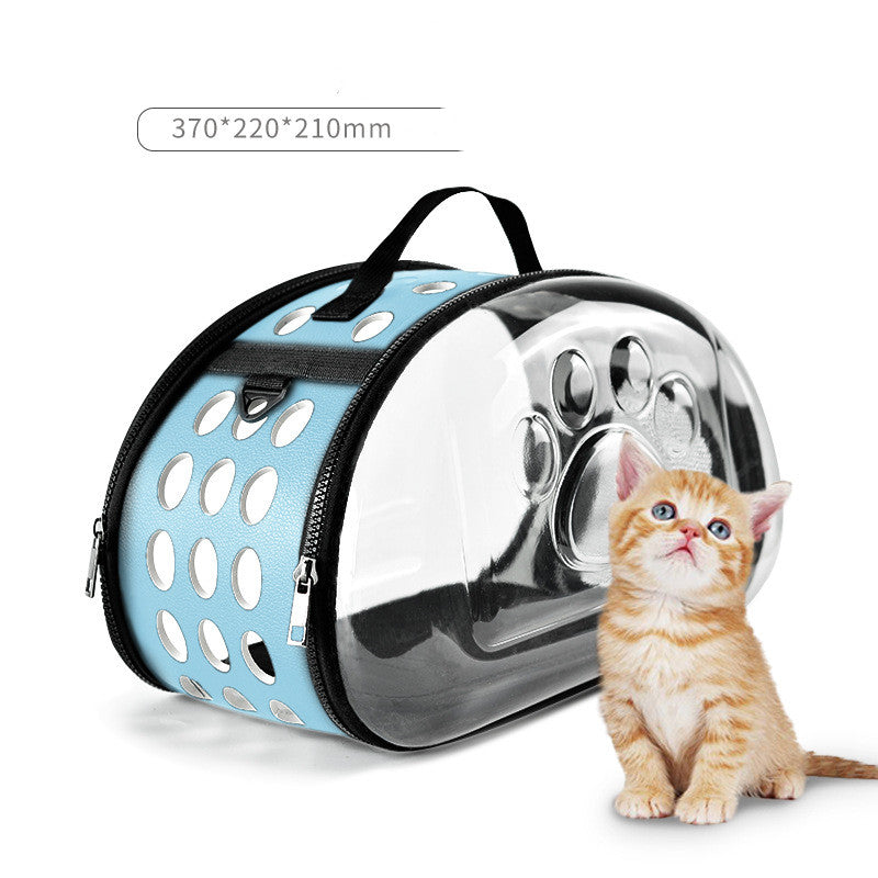 Foldable Cat Bag Breathable Portable Pet Carrier Bag Outdoor