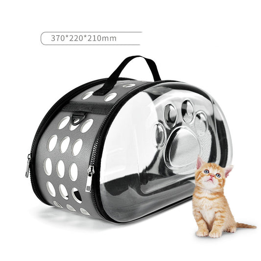 Foldable Cat Bag Breathable Portable Pet Carrier Bag Outdoor