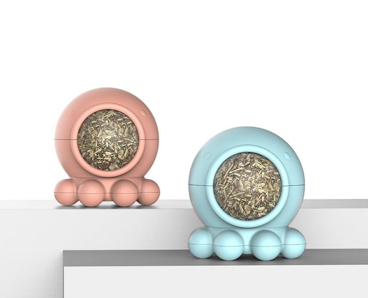 Octopus Catnip Toy Ball Licking Rotating Molar