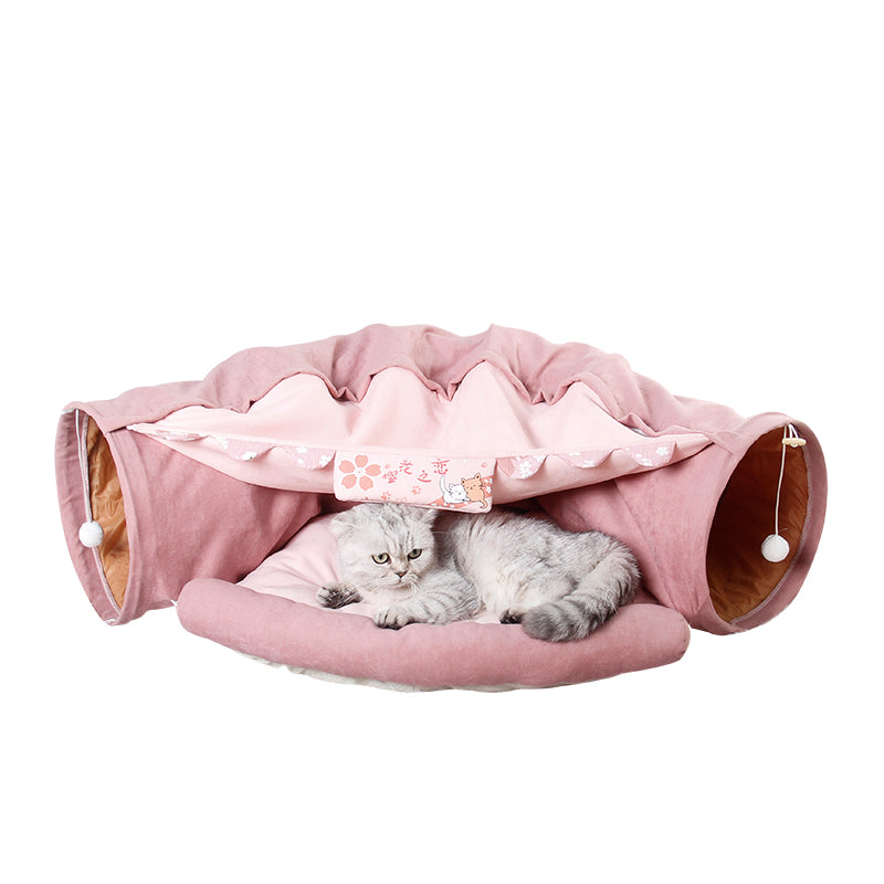 Pet Cats Tunnel Interactive Play Toy Mobile Collapsible Ferrets