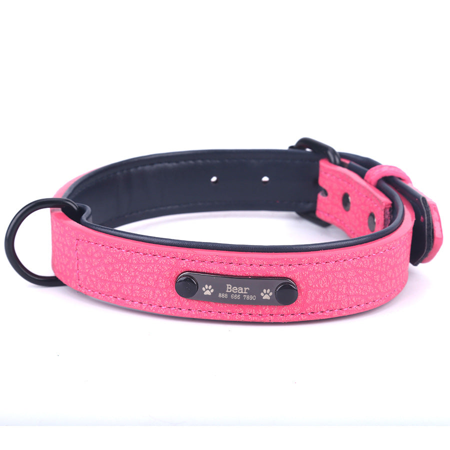 Dog Collar Lettering And Anti Loss Nameplate Traction Rope Suit