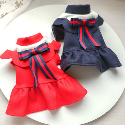 Pet Dog Cat Autumn And Winter Woolen Cloth Costume