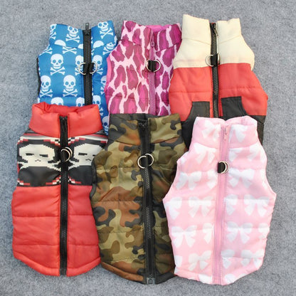 Winter Clothing Pet Clothes Padded Jacket Vest Padded Jacket Traction Buckle