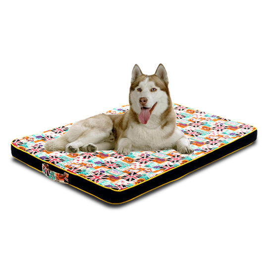 Thickened Pet Printing Canvas Dog Mats Dog Bed