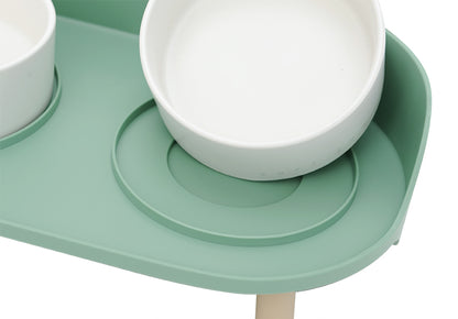 Ceramic Cat Bowl Protect Cervical Vertebra Double Bowl Food Bowl