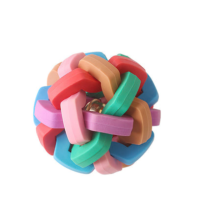 Pet Bite Resistant Colorful Sounding Bell Ball Toy