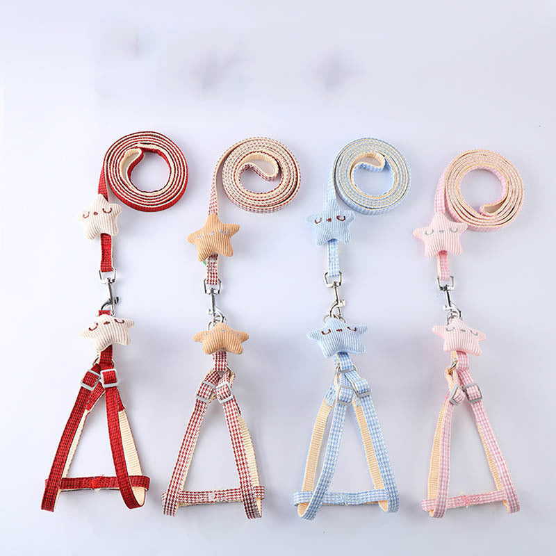 Cute And Simple Starfish Dog Pet Harness Leash