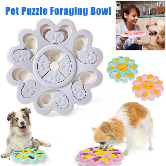 Dog Food Feeder Bowl Food Toy Interaction Toys Smart Puzzle Puppy Training Games