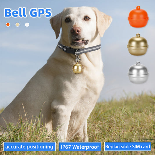 Pet GPS Bell Locator IP67 Waterproof Cat And Dog Locating Ring Interchangeable Card G15