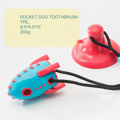 Rocket Dog Toys Leaking Food Dog Bite Toys Bite-resistant Pet Toys