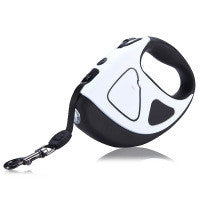 Pet Dog Automatic Retractable Fiber Leash Night Safety LED Shining