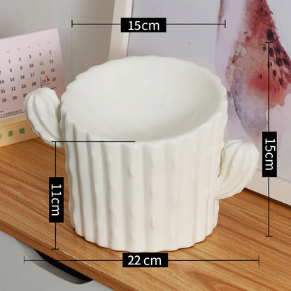 Cat Bowl Ceramic Protecting Cervical Spine High-footed Dog Bowl Dog Rice