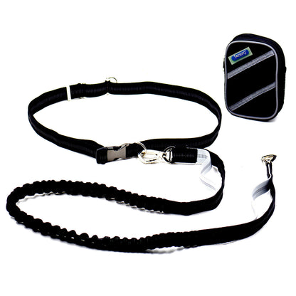 Elastic Belt Pet Dog Reflective Retractable Dog Leash Traction Rope Slip Belt Bag