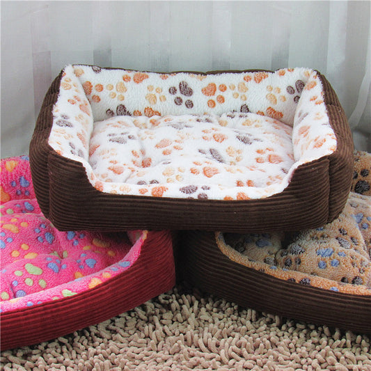 Dog bed with pet cushion