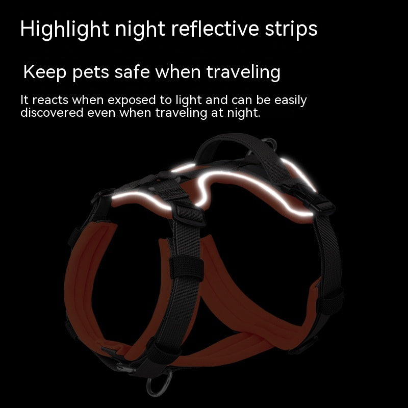 Breathable Reflective Explosion-proof Vest Dog Harness