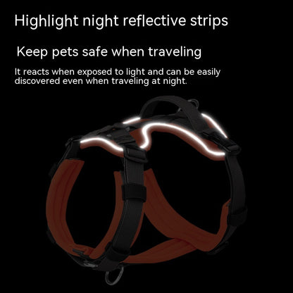 Breathable Reflective Explosion-proof Vest Dog Harness