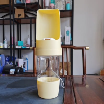 2 In 1 Travel Dog Water Bottle Pet Water Dispenser Feeder Drinking