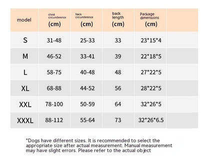 Winter Large Dog Golden Retriever Puppy Clothes Warm