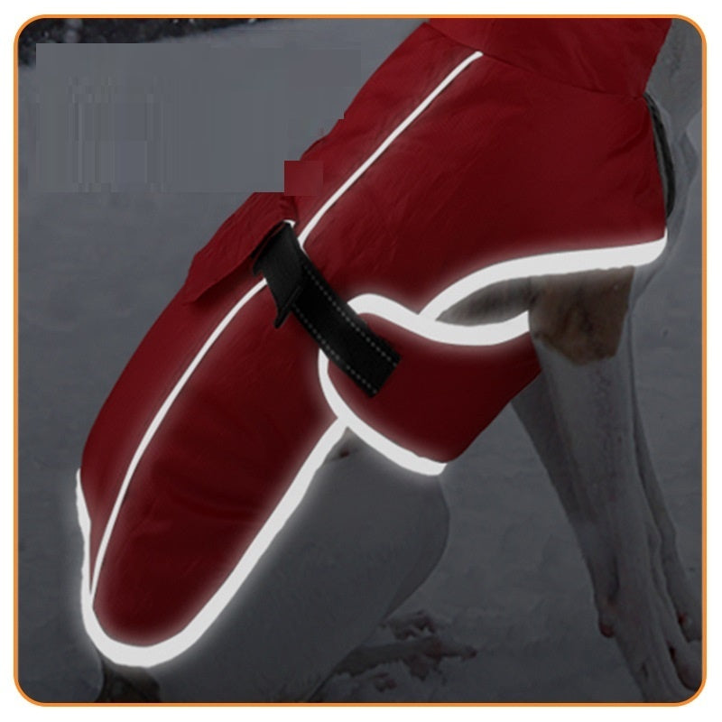 Winter Large Dog Golden Retriever Puppy Clothes Warm