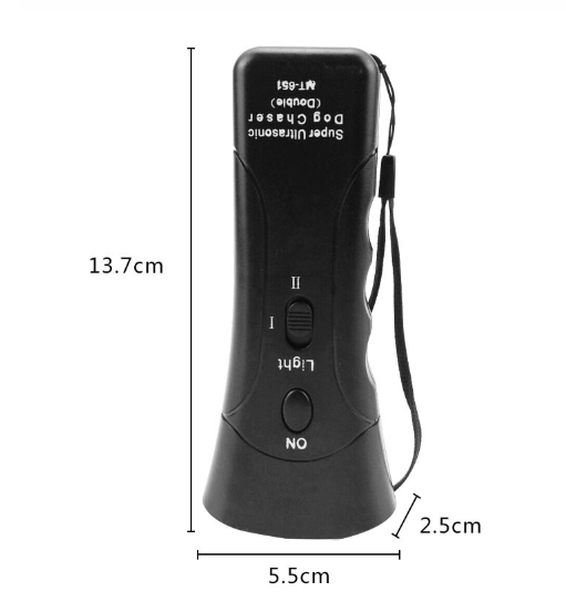 Multi-function Ultrasonic Dog Aggressive Pet Training Flashlight