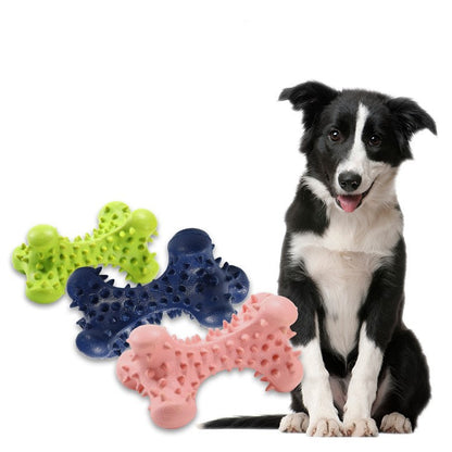 Bite-resistant piercing bone dog bite toy