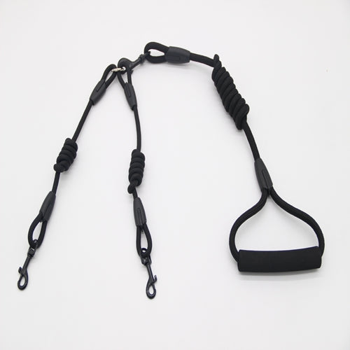 Double traction rope dog walking training