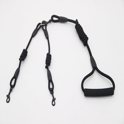 Double traction rope dog walking training