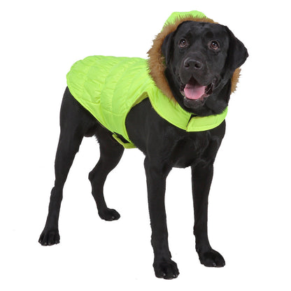Pet clothes winter clothes big dog clothes night reflective