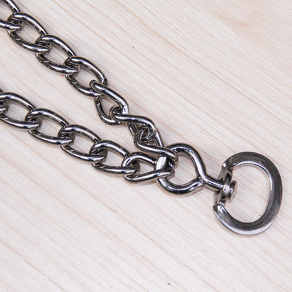 Metal iron removable dog training chain