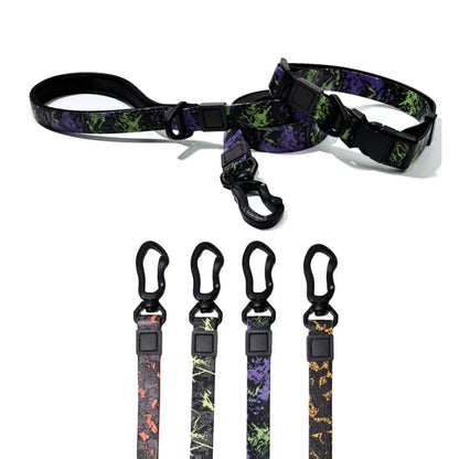 UV Printing Camouflage Embossed Pet Leash Set