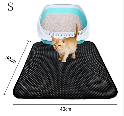 Double Layer Litter Cat Bed Pads Pet Cat Litter Mat Trapping