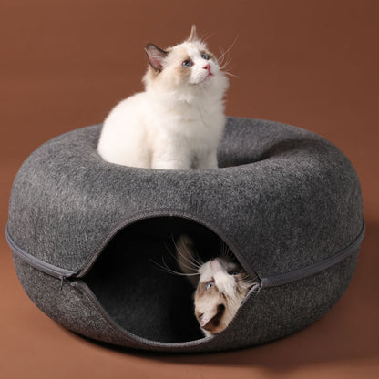 Four Seasons Available Cat Nest Round Woolen Felt Pet Dual-use
