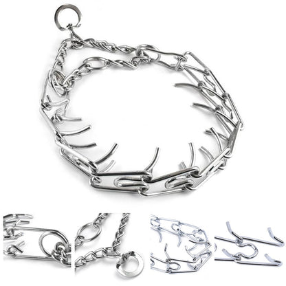 Metal iron removable dog training chain