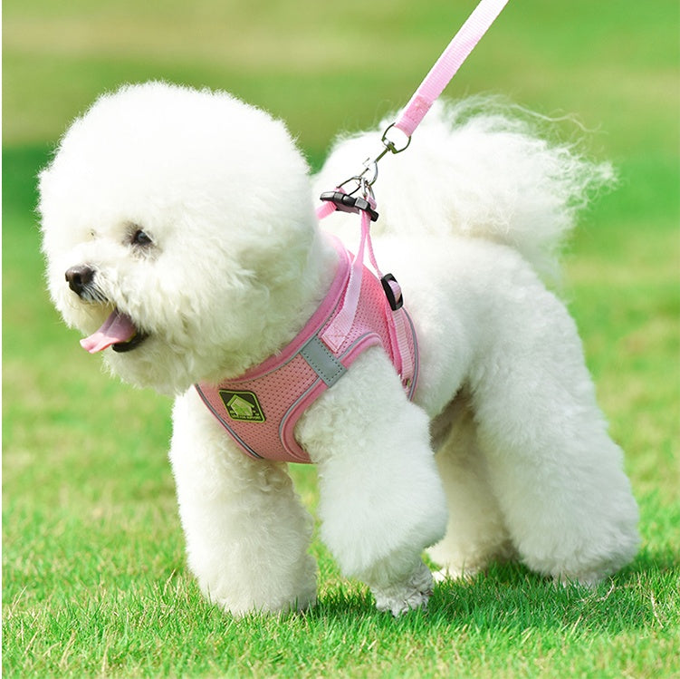 Dog vest style traction rope