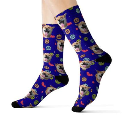 Personalized Custom Pet Head Print Socks For Dog Cat Lover