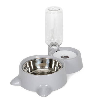 Automatic Cat Dog Water Dispenser with Bowl Nonelectric