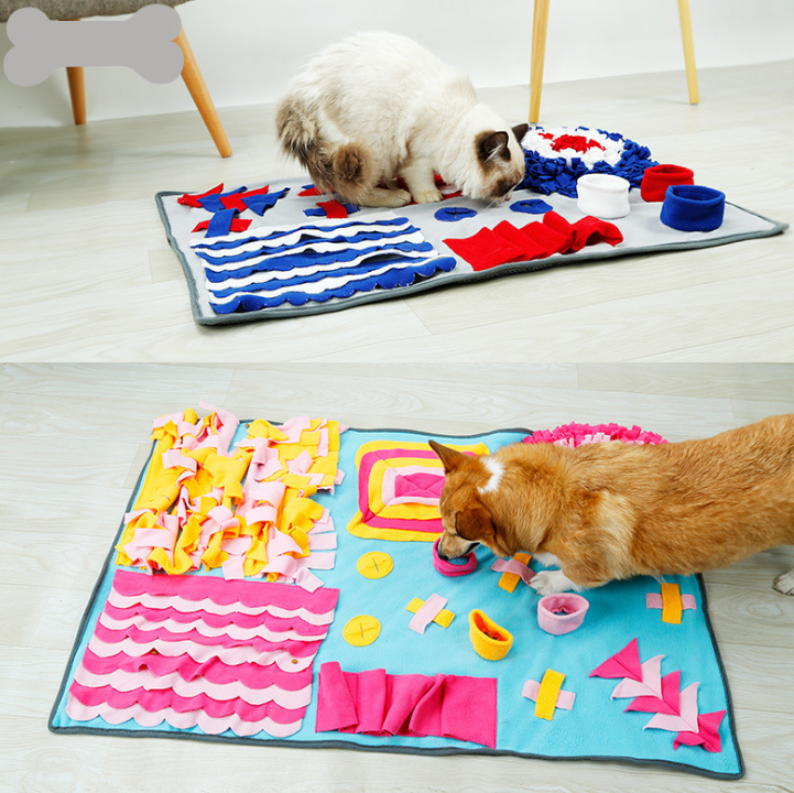 Pet Sniffing Pad Training Blanket Feeding Mat Dog Foraging Skills Toys