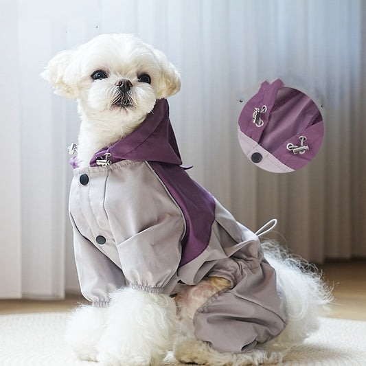Pet Raincoat Small And Medium Size Dog Clothing