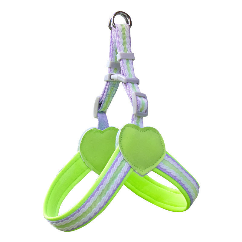 Dog Hand Holding Rope Vest Walking Chest Strap