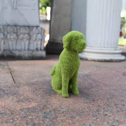 Peeing Dog Topiary Grass Garden Decoration