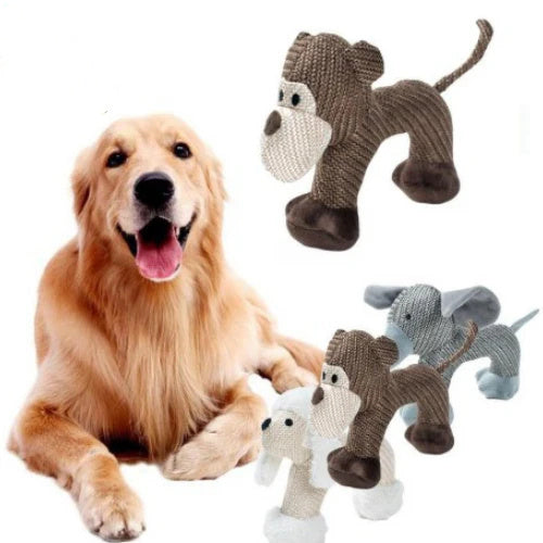 Dog Chew Toys For Small Large Dogs Bite Resistant Dog Squeaky
