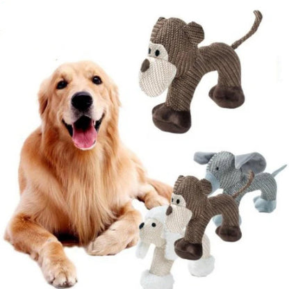 Dog Chew Toys For Small Large Dogs Bite Resistant Dog Squeaky