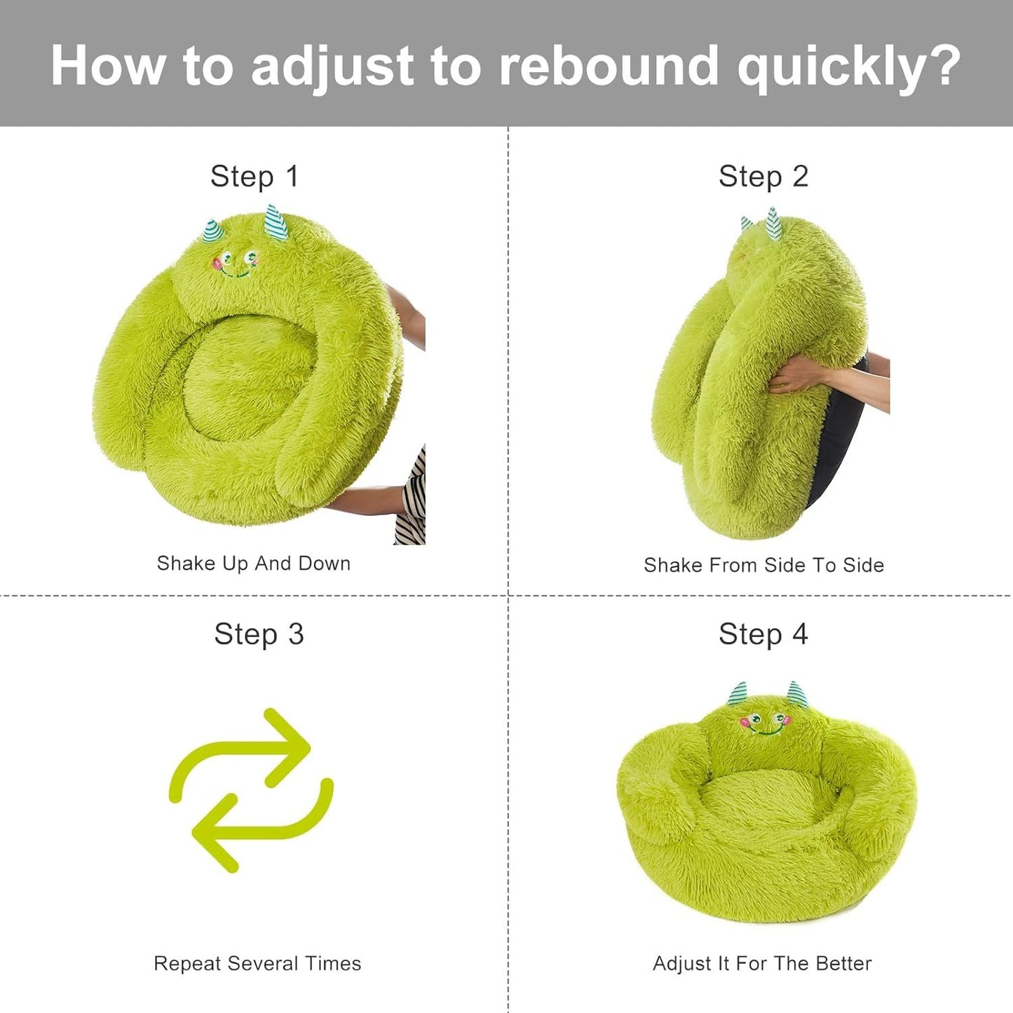 Cute Calming Dog And Cat Bed Indoor High Bolster Donut