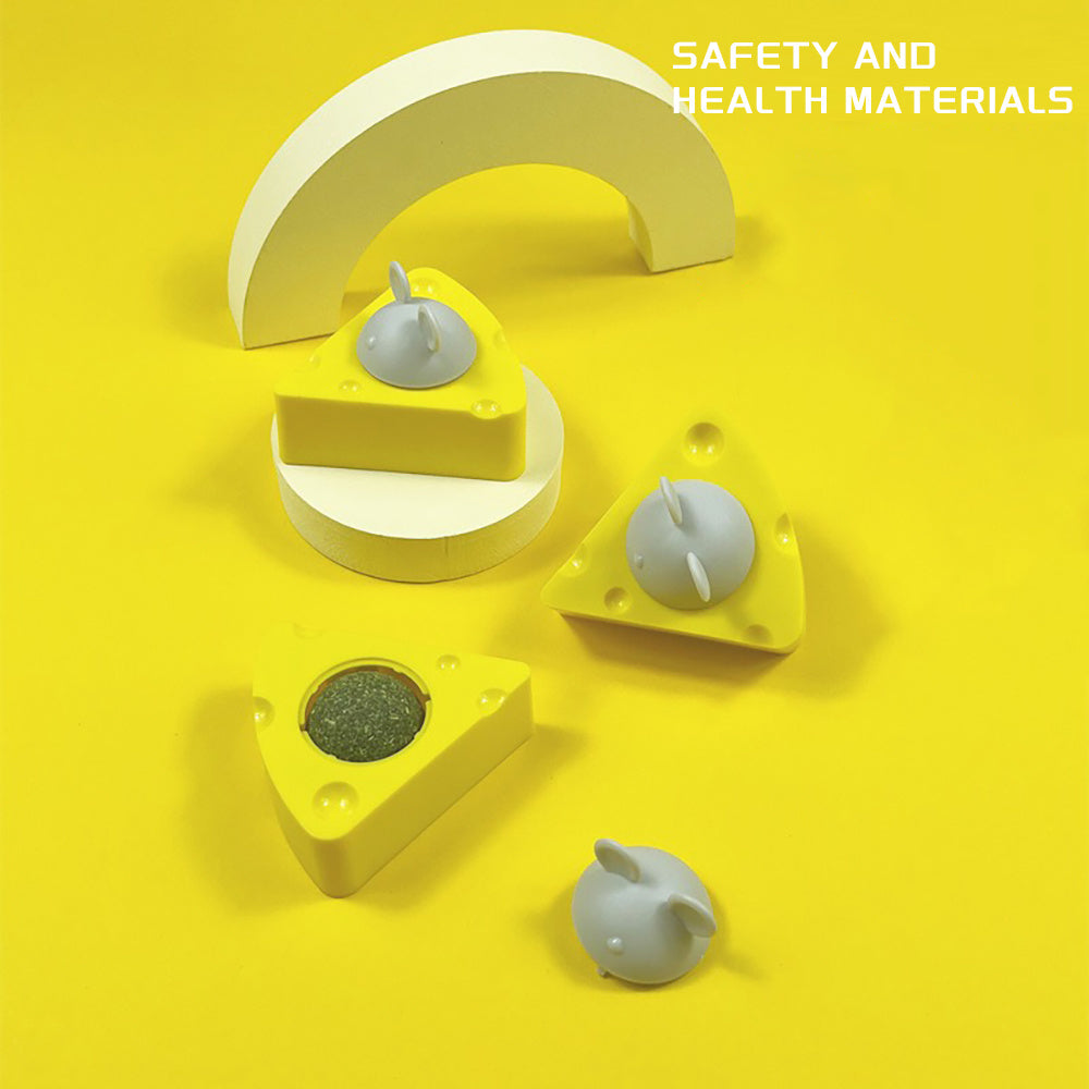 Pet Cat Catnip Toy Balls, Cheese Catnip Ball Nature Edible Chew Toys