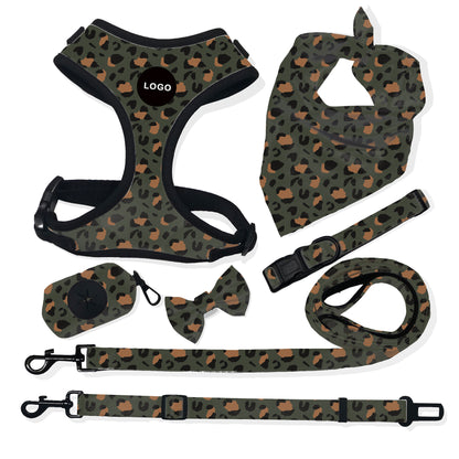 Pet Breathable Dog Harness Leash Set