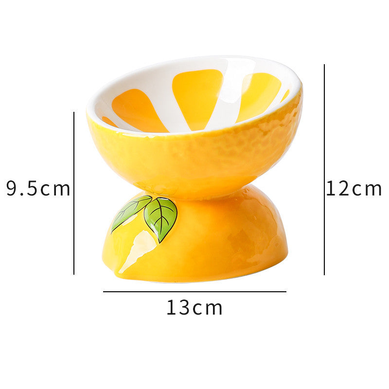 Cat Bowl Cerami Basin Protection Cervical Slope Pet Supplies