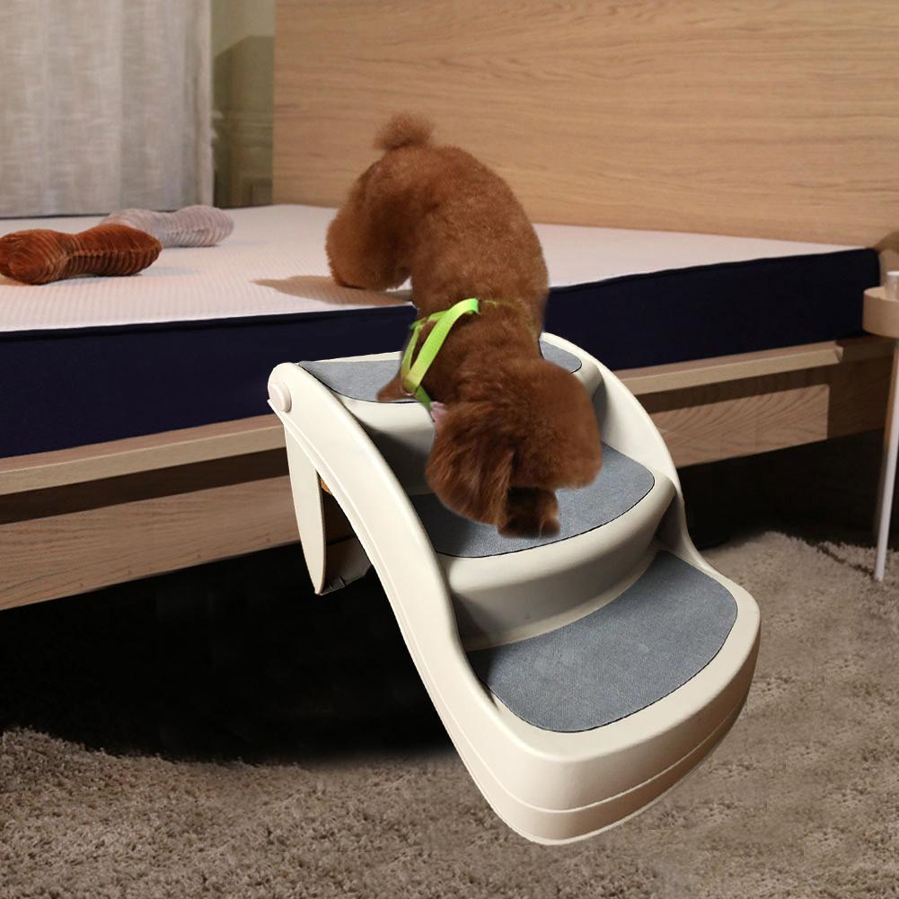 New Pet Stair Steps Plastic Folding Non-slip