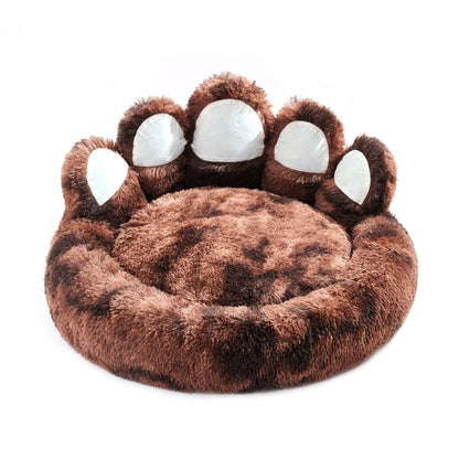 Thickened Warm Kennel For Pets With Bear Paw Shape House - Teddy Kennel